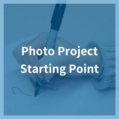 A button that leads to a landing page with details about the services that we offer for photography projects as well as the Photo Project Starting Point Form.